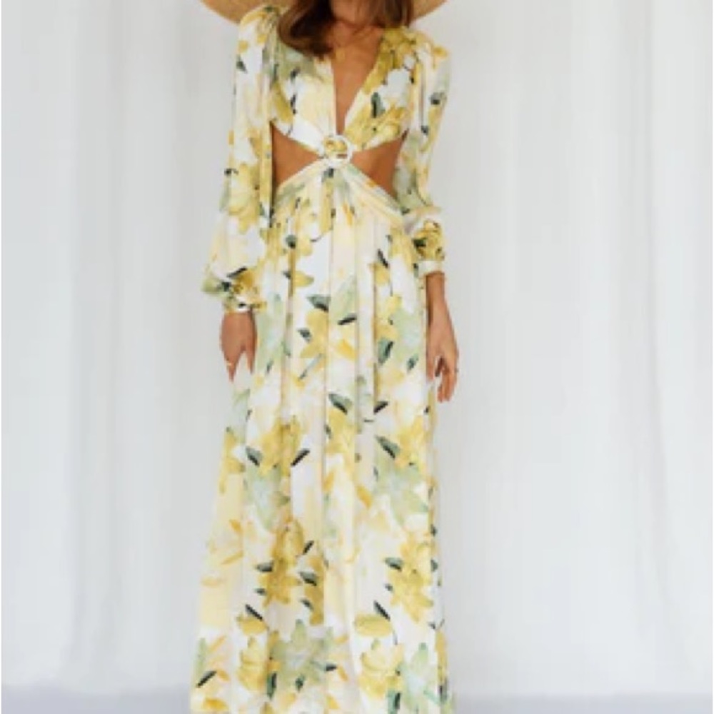 Hello Molly - Yellow floral maxi dress